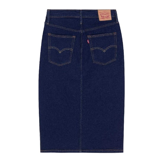 Levis Midi-rok met zijsplit voor dames (Blauwe steen wassen) - Image 3