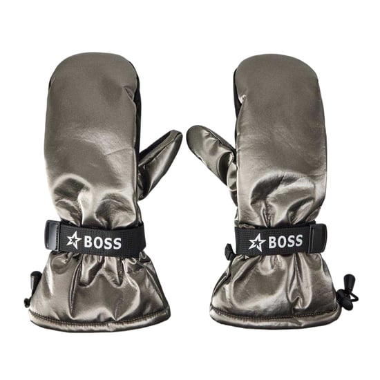 Boss Unisex-skiwanten voor volwassenen met metallic-effect (Grijs) - Image 1