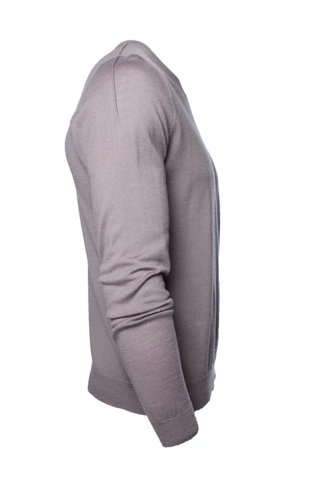 Lanvin, grey wool v neck sweater - Image 4