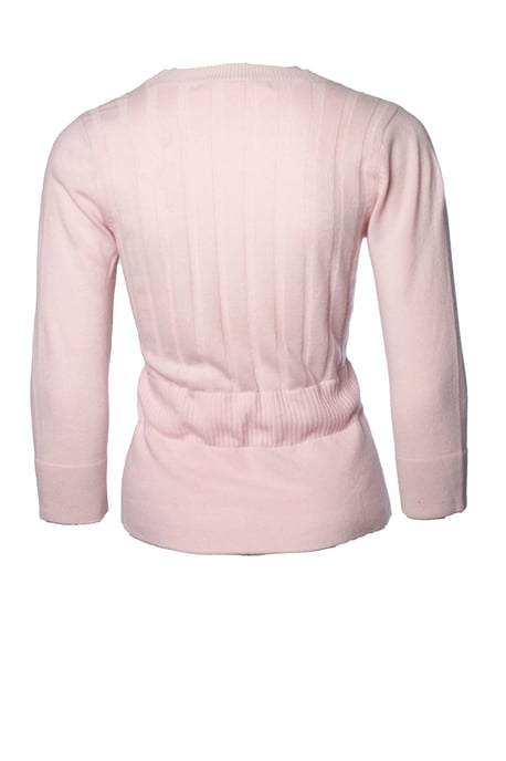 Diane Von Furstenberg, Pink cardigan with ribbon - Image 2