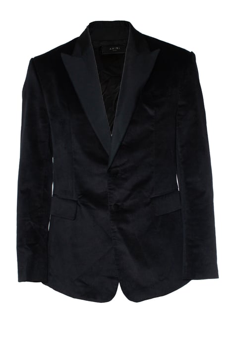 Amiri, zwarte fluwelen tuxedojack - Image 1