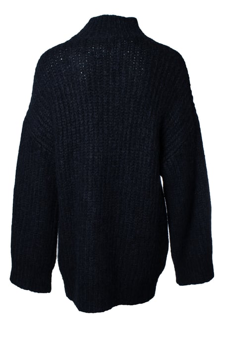 A.P.C., black ribbed turtle neck sweater - Image 2