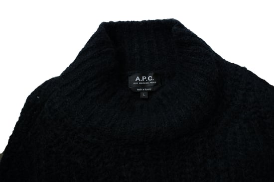 A.P.C., black ribbed turtle neck sweater - Image 5