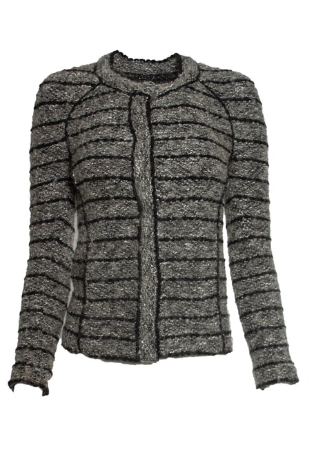 Isabel Marant Etoile, grey and black tweed jacket - Image 1