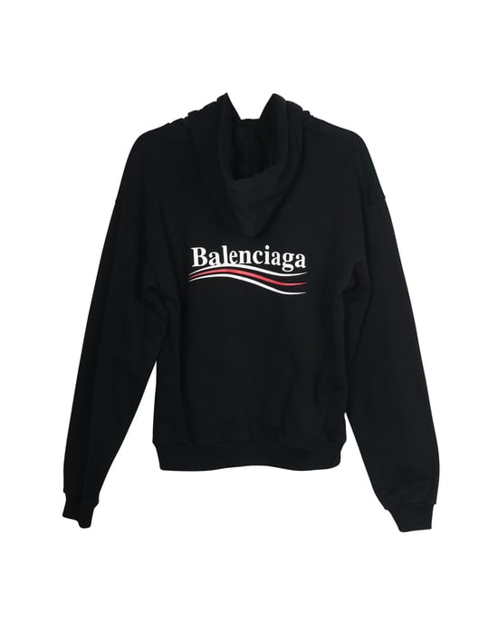 Balenciaga Politieke Campagne Hoodie in Zwarte Katoen - Image 2