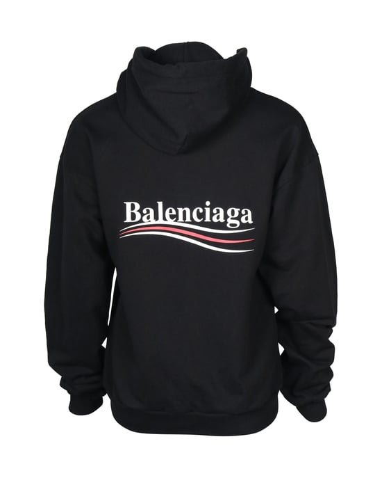 Balenciaga Politieke Campagne Hoodie in Zwarte Katoen - Image 5