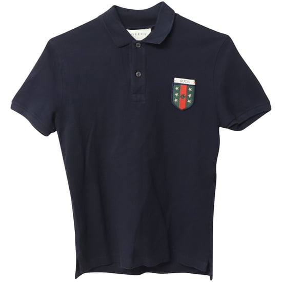 Gucci Web Crest Logo Polo Shirt van Zwarte Katoen - Image 1