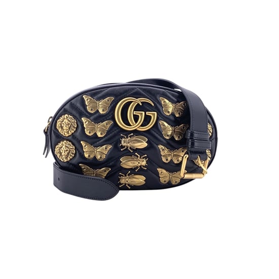 Gucci Leren Schoudertas GG Marmont - Image 1
