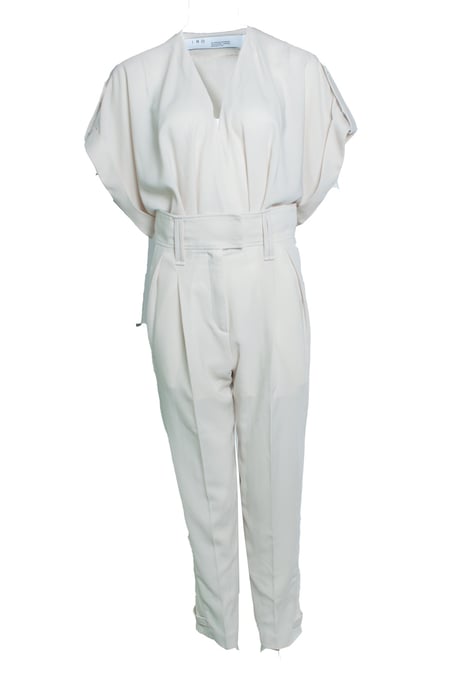 IRO, beige caspian jumpsuit - Image 1