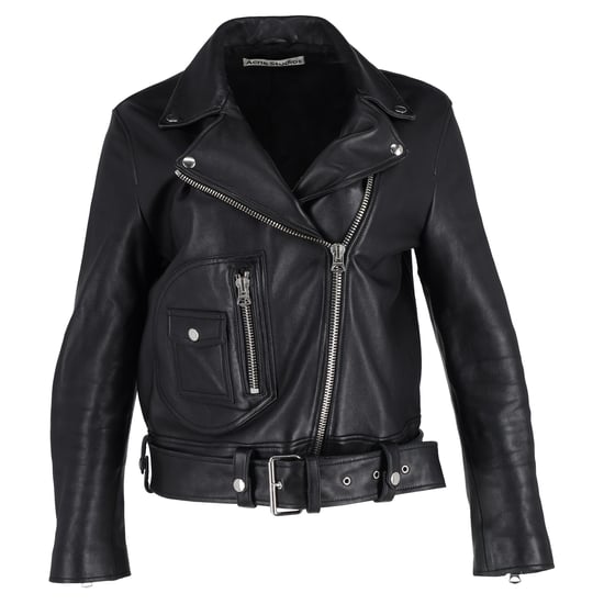 Acne Studios Zip-up Bikerjack in Zwart Leer - Image 3