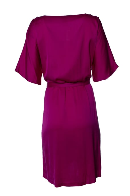 Diane Von Furstenberg, pink silk dress with belt - Image 3