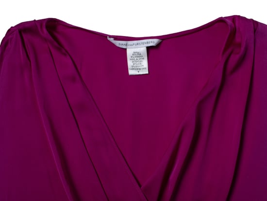 Diane Von Furstenberg, pink silk dress with belt - Image 5