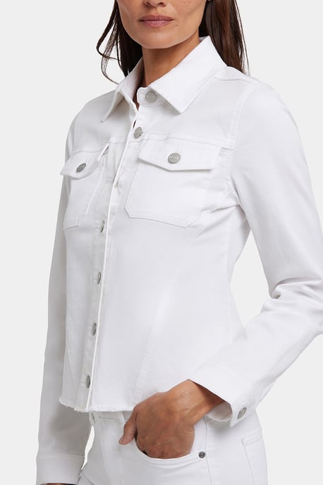 Gerafelde Zoomjack in Stretch Twill - Image 5