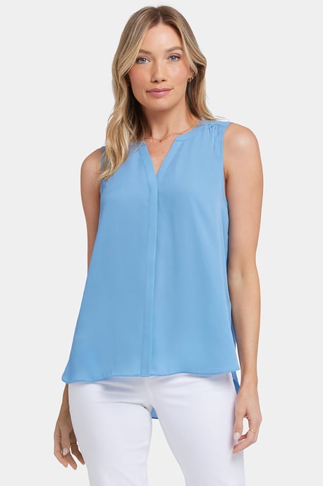 Mouwloze Pintuck Blouse - Image 4