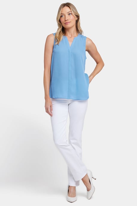 Mouwloze Pintuck Blouse - Image 5