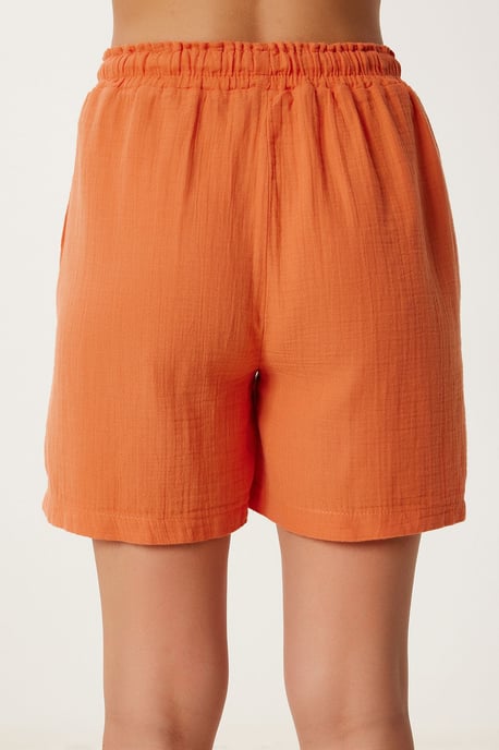 Hoge Taille Wijde Been Katoenen Shorts - Image 5