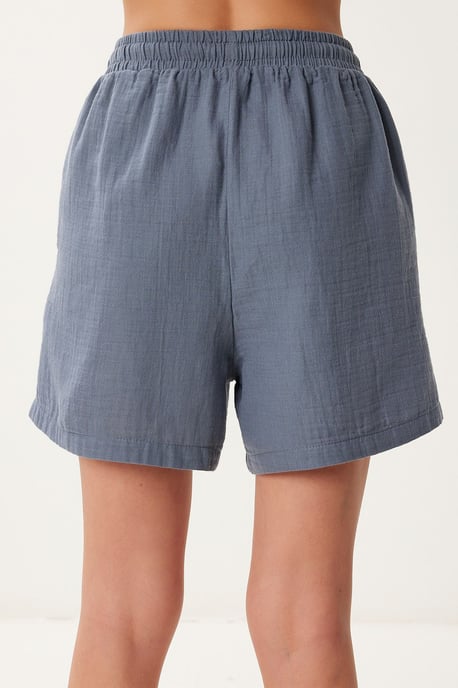 Hoge Taille Wijde Been Katoenen Shorts - Image 4