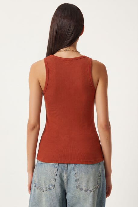 Fitted U-hals Gebreide 2-Pack Tanktop - Image 5
