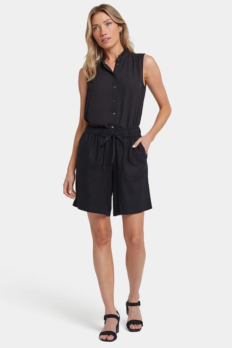 Luchtige Bermuda Shorts van Stretch Linnen - Image 4