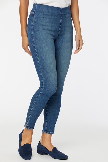 Pull-On Skinny Enkel Medium Blauwe SpanSpring™ Denim - Image 2