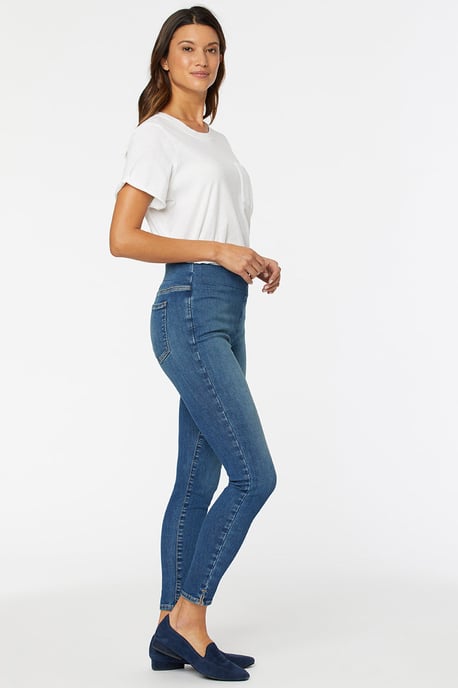 Pull-On Skinny Enkel Medium Blauwe SpanSpring™ Denim - Image 4