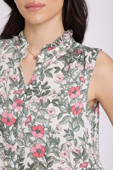 Mouwloze Blouse met Rimpelnek - Image 5