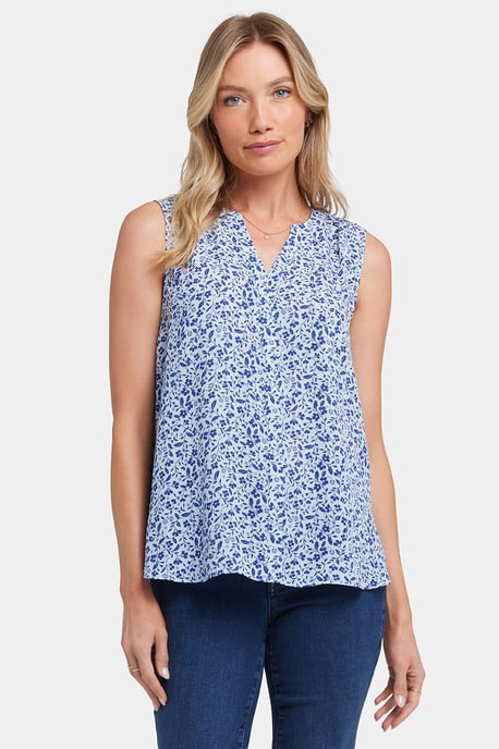 Mouwloze Pintuck Blouse - Image 4