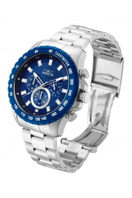Invicta Speedway 24212 Herenhorloge - Quartz Uurwerk - Roestvrij Staal met Blauwe Wijzerplaat - 48 mm - Image 2