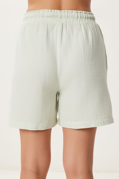 Hoge Taille Wijde Been Katoenen Shorts - Image 5