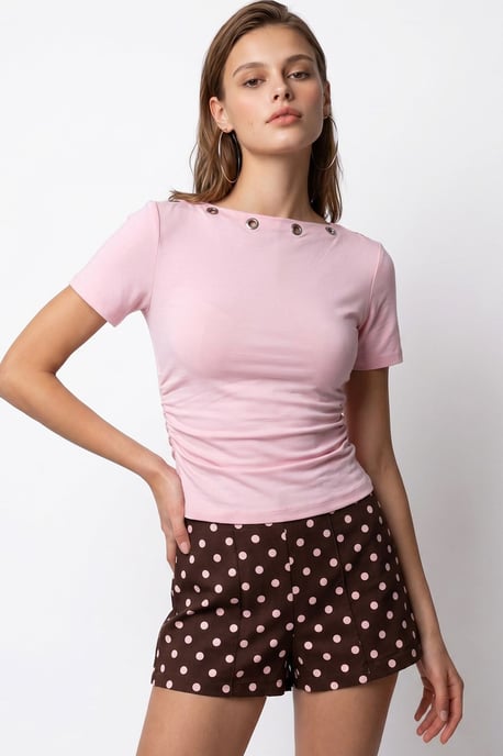 Dames Slim Fit Bootnek T-shirt - Image 2