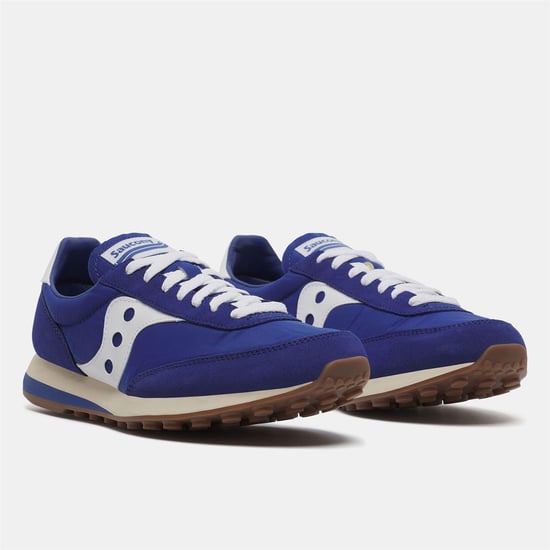 Saucony Unisex-sportschoenen van suède, maat 80 voor volwassenen (Blauw/Wit) - Image 2