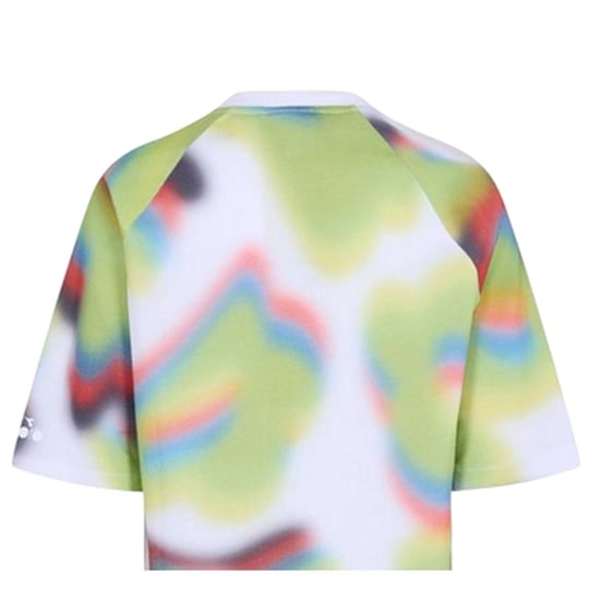 Diadora T-shirt met ronde hals en abstracte print voor dames (Groen/multikleurig) - Image 4