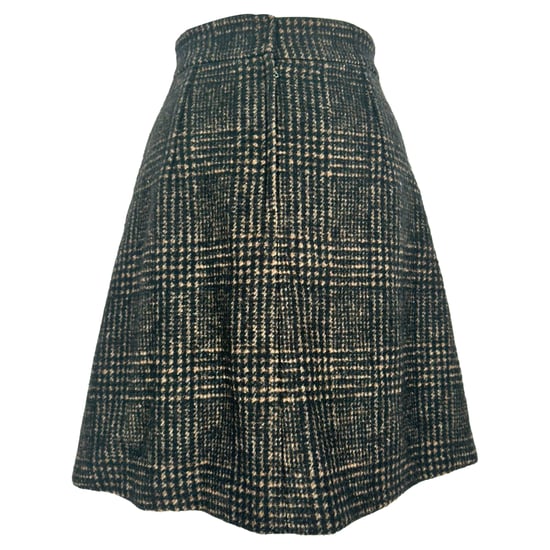 Dolce & Gabbana geruite A-lijn minirok van bruine wol - Image 3