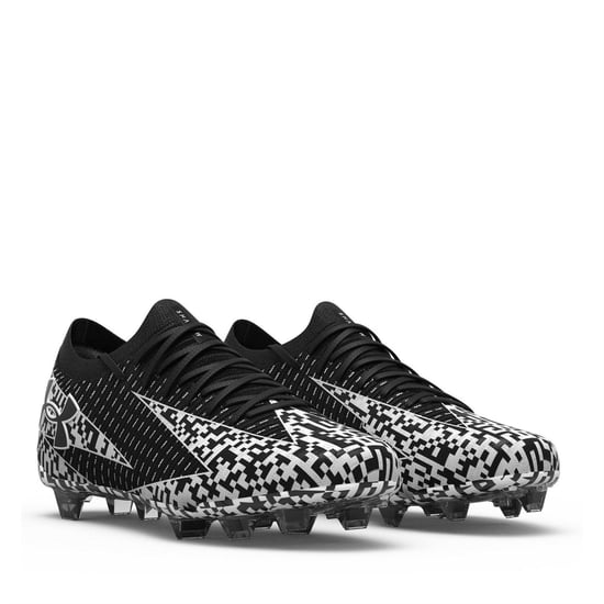 Under Armour Unisex voetbalschoenen voor volwassenen, Elite 3, voor harde ondergrond (Zwart, Wit) - Image 6