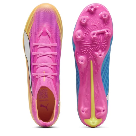 Puma Heren Ultra 5 Match Stevige Grond Voetbalschoenen (Roze) - Image 3