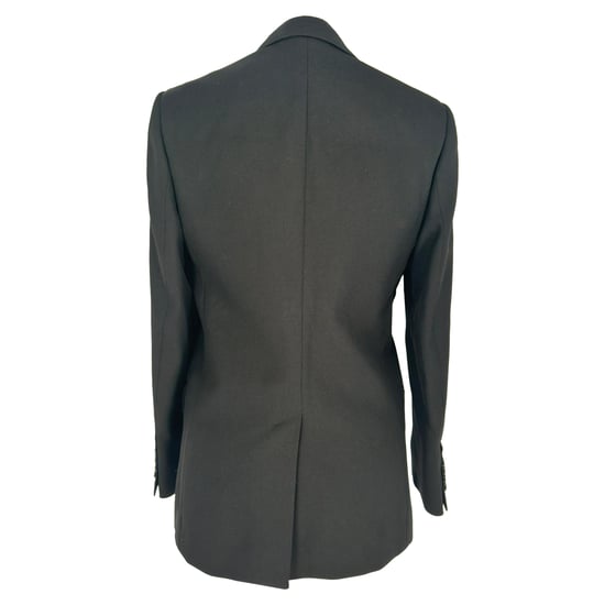 Celine klassieke blazer met enkele rij knopen in zwarte wol - Image 3
