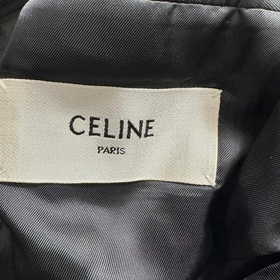 Celine klassieke blazer met enkele rij knopen in zwarte wol - Image 5