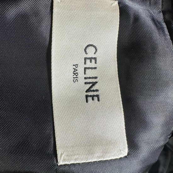 Celine single-breasted gestructureerde blazer van zwarte wol - Image 4