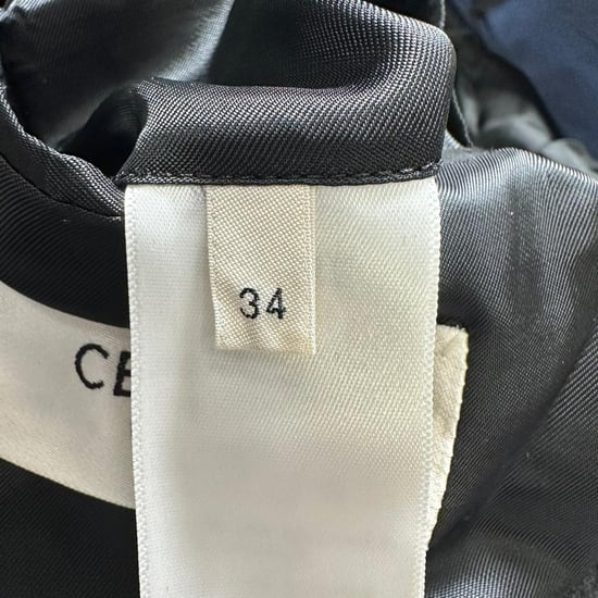 Celine single-breasted gestructureerde blazer van zwarte wol - Image 5