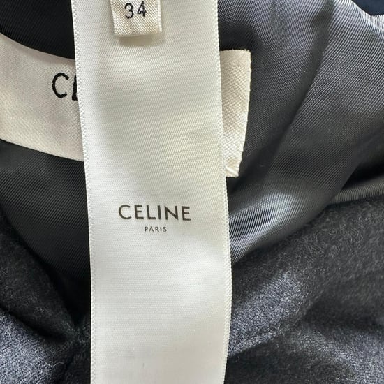 Celine single-breasted gestructureerde blazer van zwarte wol - Image 6