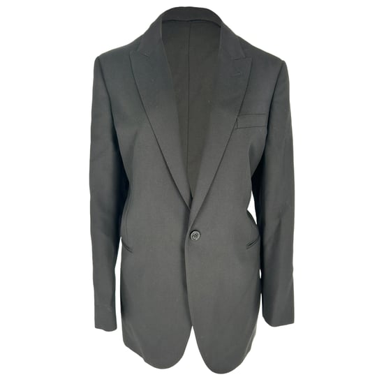 Celine klassieke blazer met enkele rij knopen in zwarte wol - Image 1