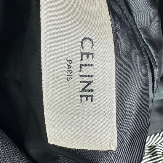 Celine klassieke blazer met enkele rij knopen in zwarte wol - Image 4
