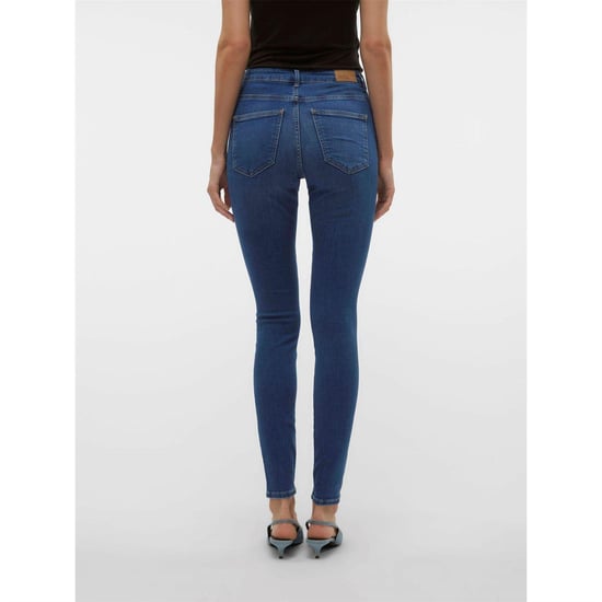 Vero Moda Skinny jeans met 5 zakken voor dames (Medium Blauw) - Image 3