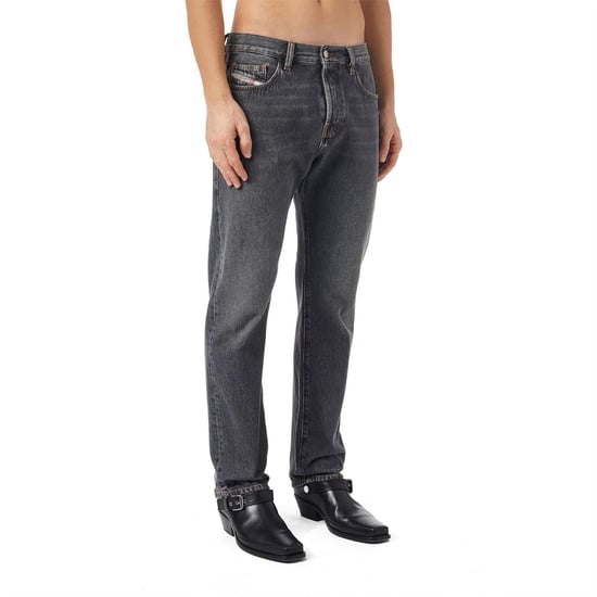 Diesel Heren Viker rechte jeans (Zwart) - Image 4