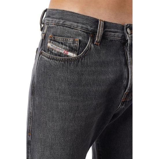 Diesel Heren Viker rechte jeans (Zwart) - Image 5