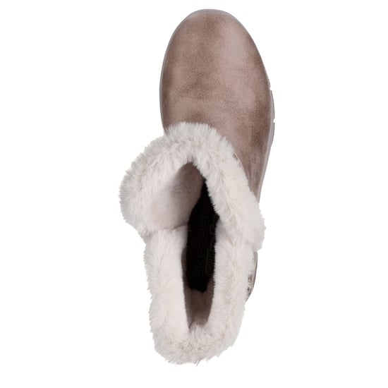 Skechers Dames Easy Going Dreamers enkellaarsjes (Donkere Taupe) - Image 3