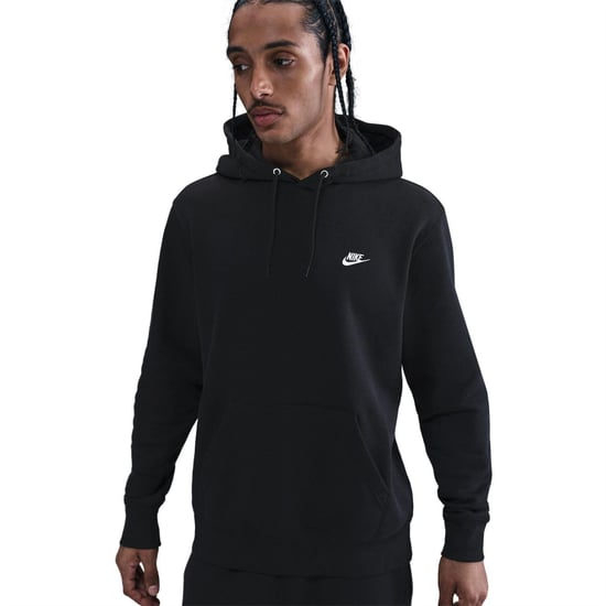 Nike Heren Club Fleece Pullover Hoodie (Zwart) - Image 3