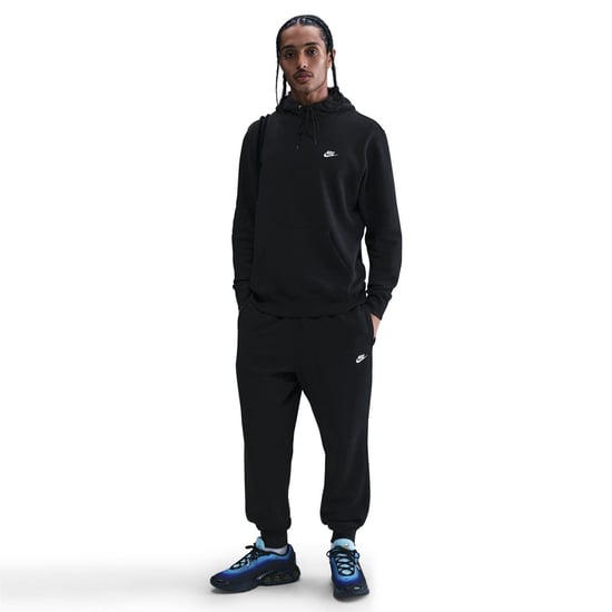 Nike Heren Club Fleece Pullover Hoodie (Zwart) - Image 5
