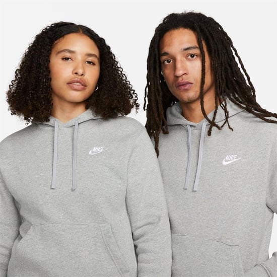 Nike Heren Club Fleece Pullover Hoodie (Grijs) - Image 5