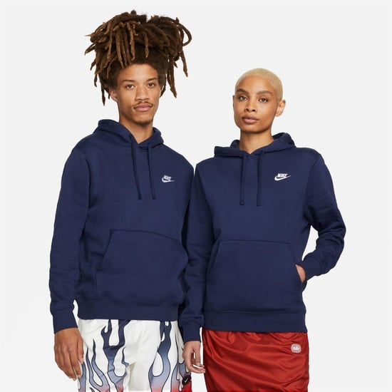 Nike Heren Club Fleece Pullover Hoodie (Marine) - Image 3